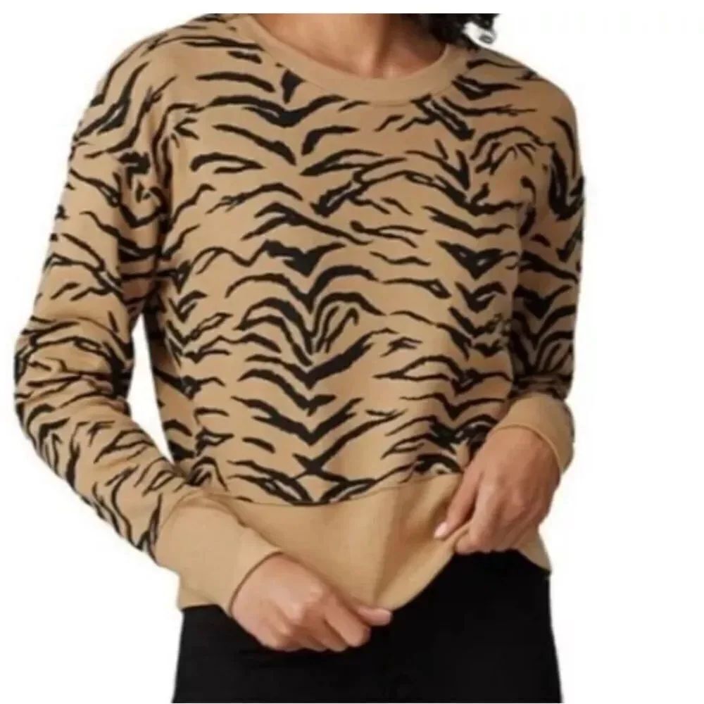 Madewell animal print shirt size small